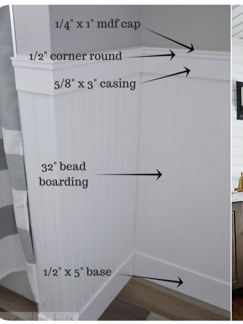 Bathroom Wainscoting, Diy Beadboard, Bathroom Renovation Diy, Gingerbread Cottage, Beadboard Bathroom, Beadboard Paneling, Wainscoting Styles, Mold Removal, Diy Bathroom Remodel