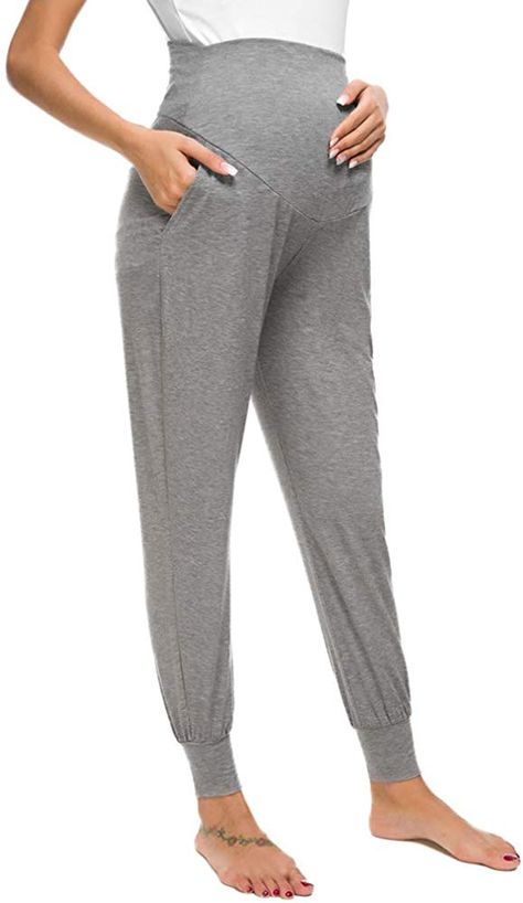 Liu & Qu Maternity Women's Casual Pants Stretchy Comfortable Lounge Pants at Amazon Women’s Clothing store Plain Leggings, Comfortable Lounge, Athleisure Trend, Stylish Maternity Outfits, Maternity Outfits, Casual Maternity, Post Partum, Mom Stuff, Stylish Maternity