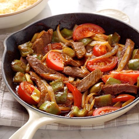 Green Pepper Steak Dietetic Recipes, Green Pepper Steak, Pepper Steak Recipe, Ww Freestyle, 1200 Calorie, Healthy Recipes For Diabetics, Prep Bowls, Garden Vegetables, Pepper Steak