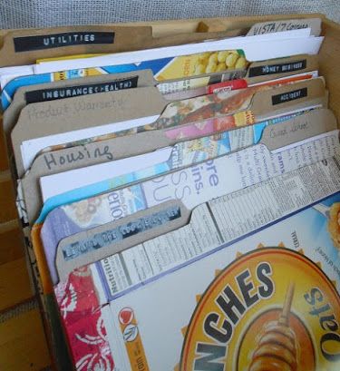 Cereal Box Craft, Magazine Organization, Box File, Memories Box, Cereal Boxes, Recycled Projects, Upcycle Recycle, File Folders, File Box