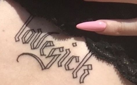 Love Sick Tattoo, Redrum Tattoo, Sick Tattoo, Poke Tattoo, Love Sick, Aesthetic Tattoo, Skin Art, Piercing Tattoo, Get A Tattoo