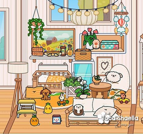 Toca Boca Room Ideas Big Family House Bedroom Teen, Toca Boca Family House Ideas Bedroom, Toca Boca Bathroom Ideas Big Family House, Living Toom Ideas, Twin Toddler Bedroom, Toca Houses, Todler Room, Big Family House, Dads Room