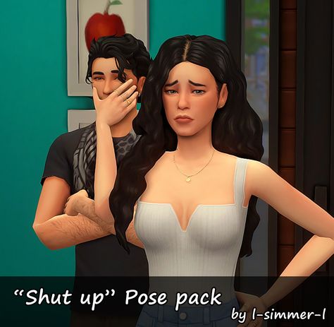 Long Time No See, No See, Real Quick, Shut Up, Couple Posing, The Sims, Sims 4, To Leave