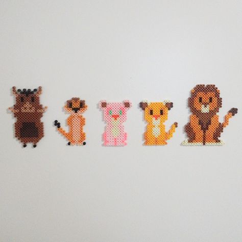 Lion King Disney Lion King Perler Beads, Hama Beads Disney, Melt Beads Patterns, Hama Art, Hamma Beads Ideas, Il Re Leone, Pearl Beads Pattern, Easy Perler Beads Ideas, Diy Heart