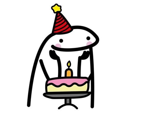 #flork #birthday Flork Sticker, Happy Birthday Doodles, Thank You For Birthday Wishes, Happy Birthday Icons, Birthday Doodle, Happy Birthday Png, Birthday Icon, Birthday Cartoon, Happy Birthday Wishes Cards