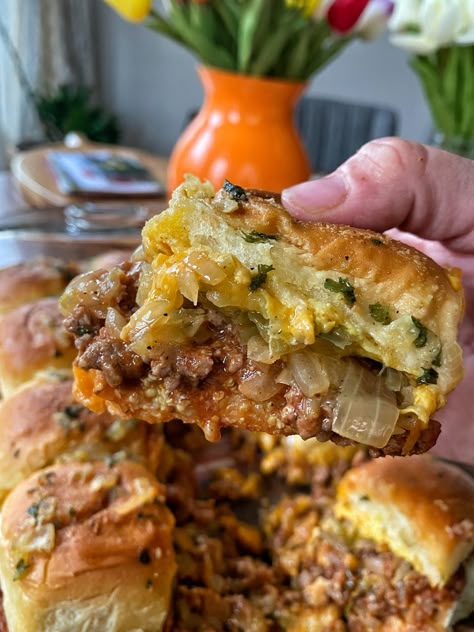 Sloppy Joe Sliders, Sloppy Joes Sliders, The Tipsy Housewife, Tipsy Housewife, Slider Sandwiches, Sloppy Joes Recipe, Slider Recipes, Sloppy Joe, Sweet Pickles