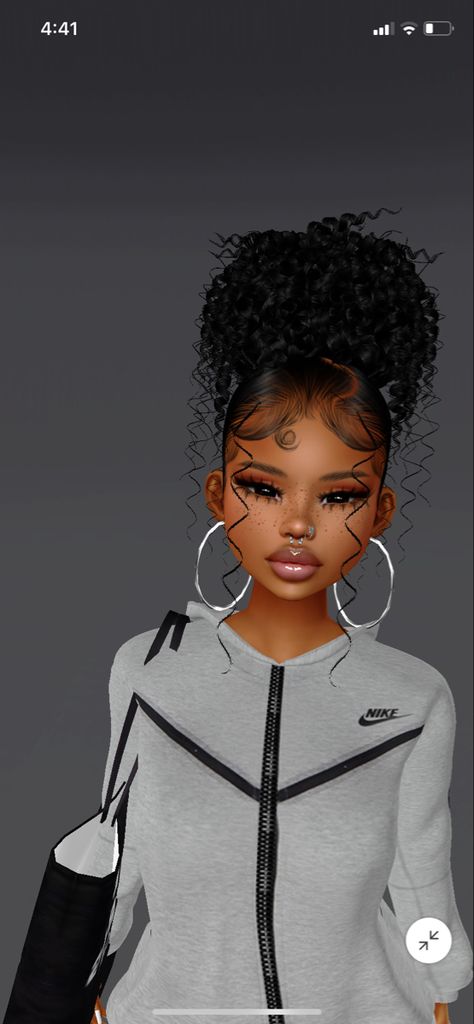 Imvu Outfits Ideas Baddie With Names, Dark Skin Imvu Avatar, Imvu Videos, Imvu Characters Baddie, Cheap Imvu Avatars, Imvu Baddie, Imvu Black Girls Avatar Ideas, Baddie Hair, Best Camera For Photography