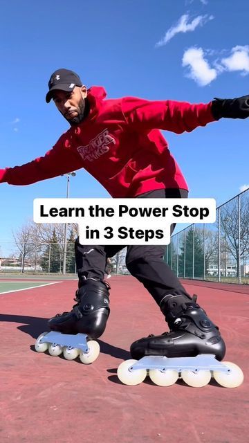 How To Stop On Rollerblades, Hockey Drills, Skating Rink, Inline Skating, Hockey Player, Protective Gear, Hockey Players, Drills, Skating