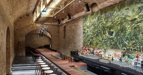 The Krypt.Bar Is Located In A Late 18th Century Cellar In Vienna That's 39 Feet Underground Underground Bar, Hidden Lighting, Bar Design Awards, Bar Interior, Jazz Club, Bar Design Restaurant, Commercial Interior Design, Vintage Bar, Structural Engineering