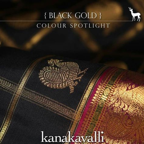 Black Kanchi Pattu Saree, Kanakavalli Sarees Silk, Kanakavalli Sarees, Saree Color Combinations, Kerala Saree Blouse Designs, Kanjivaram Sarees Silk, Bridal Sarees South Indian, Crepe Saree, Indian Silk Sarees