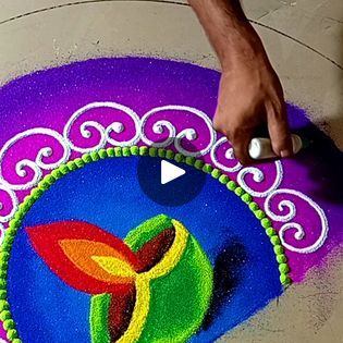 Rangoli Big, Colourful Rangoli, Special Rangoli, Colorful Rangoli Designs, Free Hand Rangoli, Free Hand Rangoli Design, Rangoli Design, Free Hand, Rangoli Designs