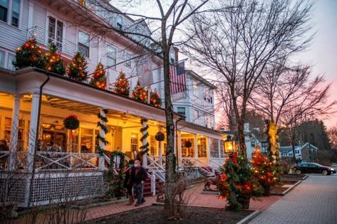 Massachusetts' Charming Town Of Stockbridge Was Named The Best Christmas Town In America Stockbridge Massachusetts Christmas, Stockbridge Massachusetts, Christmas Trips, Massachusetts Home, Norman Rockwell Christmas, Williams College, Christmas Travel Destinations, Christmas Towns, England Christmas