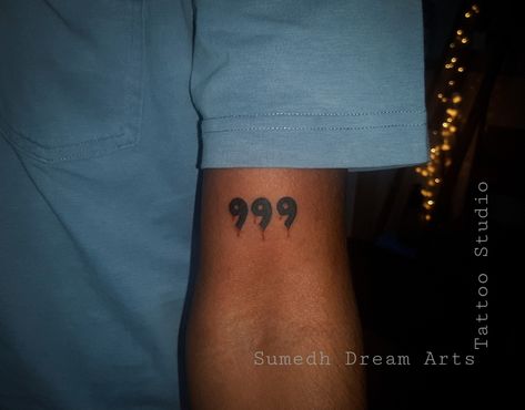 Mens Small Arm Tattoo Ideas, 999 Tattoo Men, Juice World Tattoo 999, Juice Wrld Tattoo Ideas 999, Juice Wrld Inspired Tattoos, 999 Tattoo Juice Wrld, 999 Tattoo Ideas, Wrld Tattoos, 999 Tattoo Design