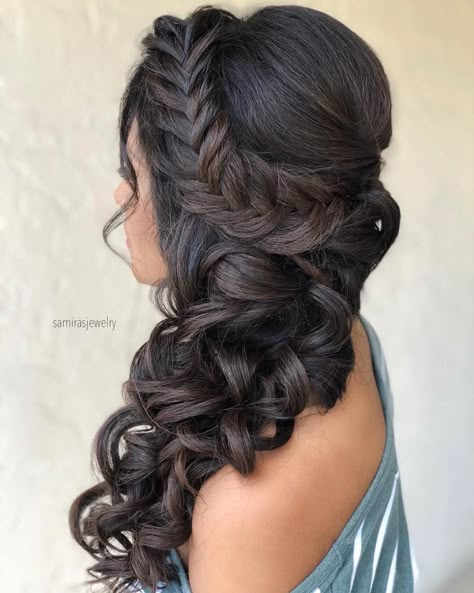 Greek Hairstyles, Greek Hair, Side Curls, Side Braid Hairstyles, Quinceanera Hairstyles, Side Hairstyles, Quince Hairstyles, Side Braid, Wedding Hairstyles For Long Hair