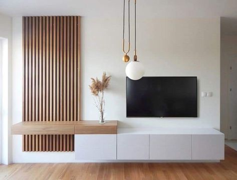 Apartemen Studio, Spec House, Tv Fal, Modern Tv Wall, Tv Wall Decor, Tv Wall Design, Living Room Design Decor, Home Design Living Room, Living Room Tv Wall