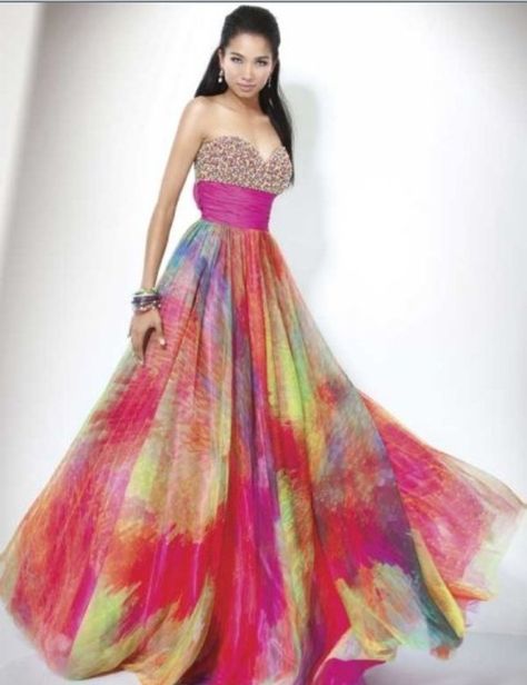 Rainbow Prom Dress, 2011 Prom Dresses, Colorful Prom Dresses, Rainbow Wedding Dress, Prom Dress 2013, Prom Dresses Jovani, Jovani Dresses, Rainbow Dress, Foto Art