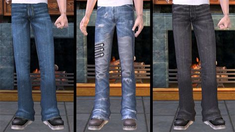 Mod The Sims - HP Untuckable Adult Male Slouchy Bigger Boots Cc Male Clothes, Sims 2 Cc, Male Clothes, The Sims 2, Maxis Match, Sims 2, Sims 3, The Sims, I Decided