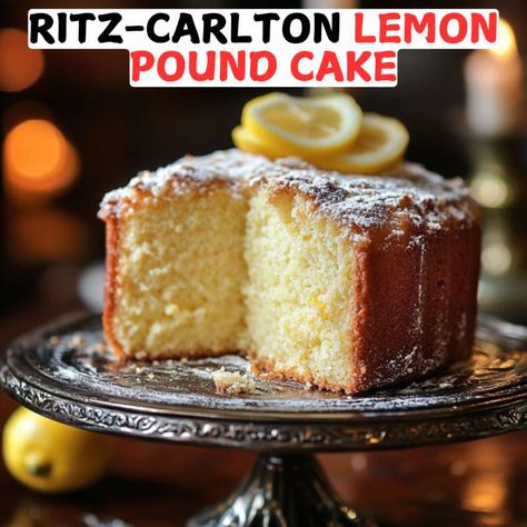 1920 Famous Ritz Carlton Lemon Pound Cake Lemon Doberge Cake Recipe, Ritz Carlton Lemon Pound Cake, Doberge Cake, Lemon Pound Cake Recipe, Ritz Carlton Hotel, Carlton Hotel, Pound Cake Recipe, Lemon Pound Cake, The Ritz Carlton