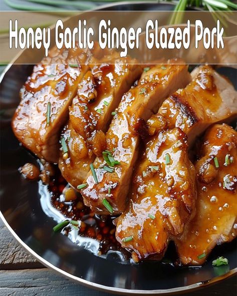 Ginger Glaze, Honey Pork, Ginger Pork, Garlic And Ginger, Honey Ginger, Pork Glaze, Food Content, Ginger And Honey, Acorn Squash