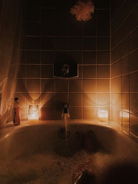 #bath #aesthetic #spa #selfcare Vintage Bath Aesthetic, Bath Esthetics, Baths Aesthetics, Dark Spa Aesthetic, Bath Asthetics, Relaxing Bath Aesthetic, Bathtime Aesthetic, Showering Aesthetic, Bathing Aesthetic