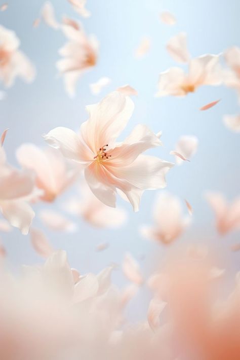 Flower Falling, Petals Falling, Flower Cherry Blossom, Falling Petals, Falling Flowers, Cherry Blossom Petals, Freesia Flowers, Mixed Reality, Flying Flowers