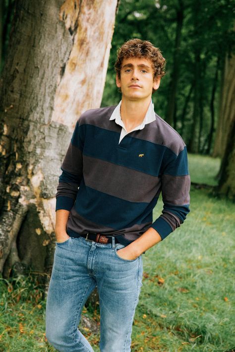 Rugby Jersey Outfit, Rugby Shirt Mens Outfit, Old Money Men, New England Aesthetic, Money Men, Preppy Fall Outfits, Polo Outfit, Outfits For Fall, Aesthetic Outfits Men