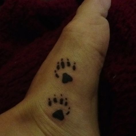 Raccoon paw prints Raccoon Paw Print Tattoo, Raccoon Paw Print, Tree Spirit Tattoo, Raccoon Paws, Paw Print Tattoos, Raccoon Tattoo, Spirit Tree, Pocahontas Tattoo, Tattoo Thoughts