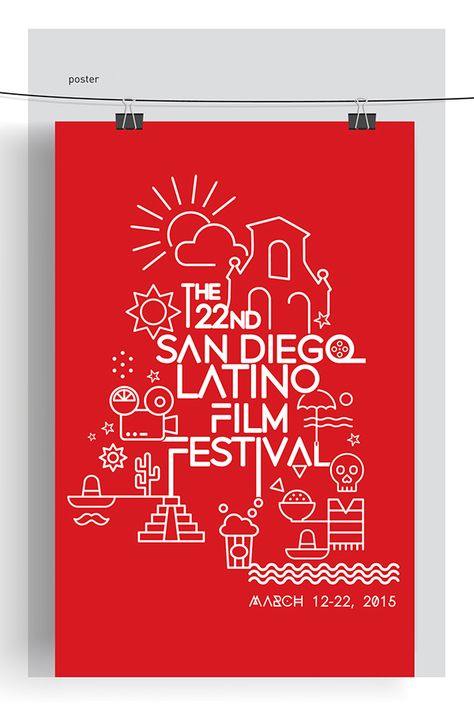 Latino Poster, Latino Design, Film Festival Poster, Poster Competition, Festival Flyer, Festival Poster, Skyline Art, It's Raining, Festival Posters