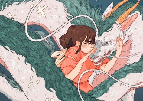 Sas Milledge, Ghibli Prints, Chihiro And Haku, Dragon Companion, Movies Fanart, Spirit Dragon, Bad Time, Animal Spirit, My Childhood