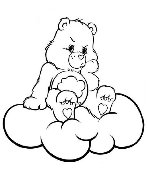 Care Bear Coloring Pages | Free Printable Bears Coloring Pages, Teddy Bear Coloring Pages, Grumpy Care Bear, Care Bear Tattoos, Birthday Coloring Pages, Kitty Coloring, Bear Drawing, Bear Coloring Pages, Hello Kitty Coloring