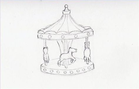 How to Draw a Merry-Go-Round | eHow Carousel Horse Tattoos, Round Tattoo, Scribble Art, Instagram Frame Template, Art Tools Drawing, Medieval Times, Merry Go Round, Witch Art, Illustrator Tutorials