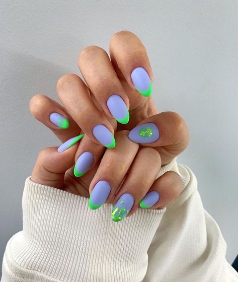 Spring Nail Designs 2023, Space Disco, Alien Nails, Nail Spring, Spring Nails 2023, Space Nails, Spring Nail Designs, Nail Art Gel, French Acrylic Nails