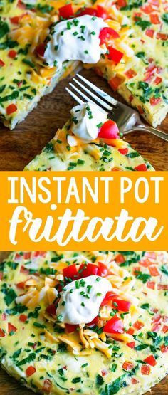 Instant Pot Frittata Frittata Casserole, Pressure Cooker Breakfast, Frittata Breakfast, Breakfast Frittata, Veggie Breakfast, Frittata Recipe, Busy Morning, Yummy Casseroles, Healthy Veggies