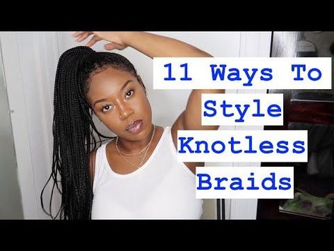 Knotless Braids Hairstyles Updo Bun, How To Style Rasta Braids, Ways To Style Knotless Braids, Ways To Style Knotless, Braids Maintenance, Style Knotless Braids, Style Knotless, How To Bun, Large Knotless