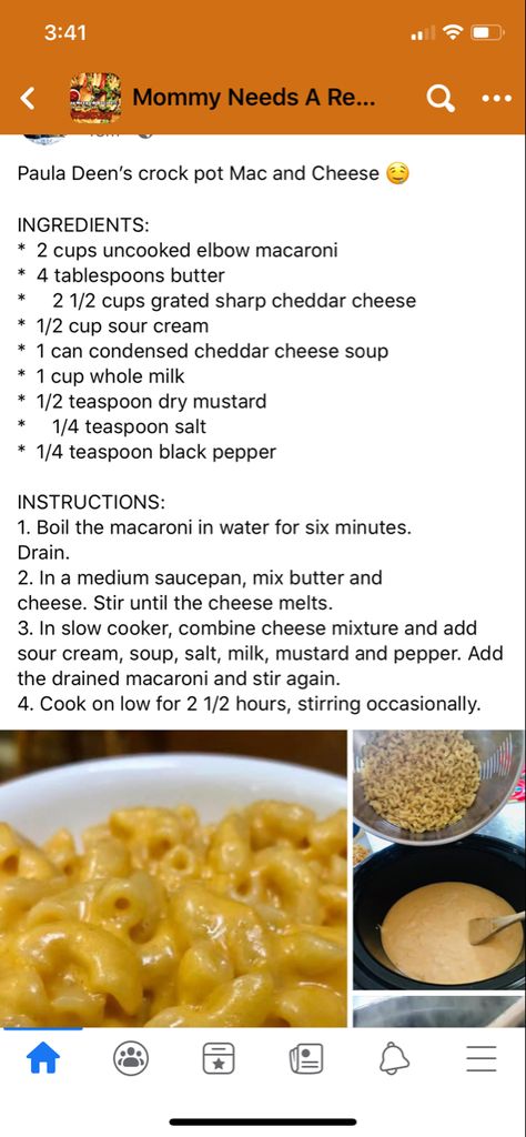 Crockpot Mac And Cheese With Cheddar Cheese Soup, Canned Cheese Soup Recipes, Paula Deen Crockpot Mac And Cheese, Crockpot Mac And Cheese Recipe Crunchy, Chili Beans Crockpot, Cheap Lunches, Crockpot Mac N Cheese Recipe, Crock Pot Mac, Cottagecore Recipes