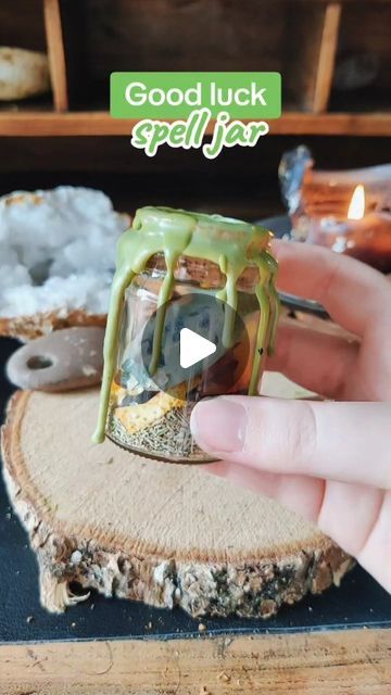 Raven 🌿✨ | Witchcraft Coach on Instagram: "Good luck spell jar! 💚✨  #tobecomeawitch #spelljar #spellwork #spellwork101 #witchcraft101 #witchtip #witchcraft #witchcraftforbeginners #magic #magick #babywitch #beginnerwitch #beginnerspells" Luck Jar Spells Witchcraft, Lucky Spell Jar, Spell For Good Luck, Good Luck Spell Jar, Luck Spell Jar, Good Luck Spell, Luck Spell, Good Luck Spells, Jar Spells