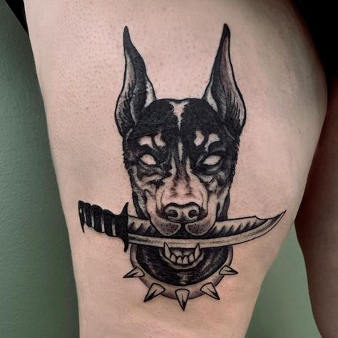 Doberman Tattoo, Word Tattoo, Chicano Tattoos, Tattoo Art Drawings, Dog Tattoo, Word Tattoos, The Dogs, Neck Tattoo, Mini Tattoos