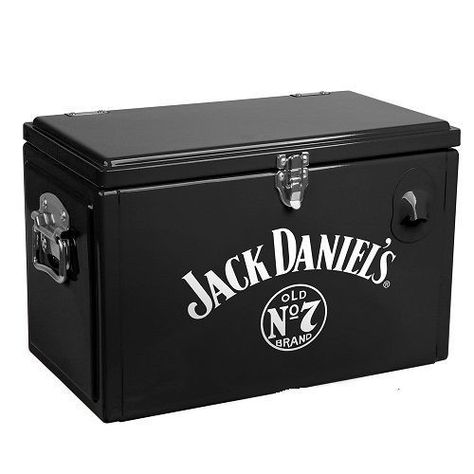 Jack Daniels Gift Box Jack Daniels Decor, Jack Daniels Cocktails, Wine Mixed Drinks, Alcohol Games, Retro Cooler, Jack And Coke, Uncle Jack, Cooler Box, Good Cigars