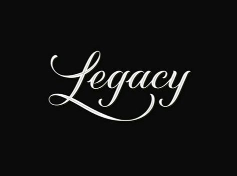 Legacy. Legacy Tattoo Ideas, Legacy Tattoo, Two Word Quotes, Tattoo Font Styles, Lettering Logotype, Type Logo, Tattoo Inspiration Men, Pieces Tattoo, Text Quotes