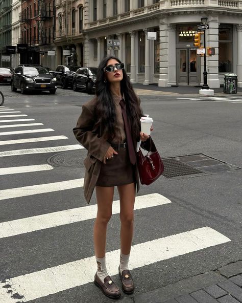 Texture play with our suede chocolate brown Peoria set, styled by @narrinanatasha. Now back in stock. #TheFrankieShop #FrankieForAll #FrankieGirl Brown Shorts Outfit, Winter Inspo, Shorts Outfit, Brown Skirts, Brown Shorts, Fall Wardrobe, Chocolate Brown, Short Outfits, Fall Winter