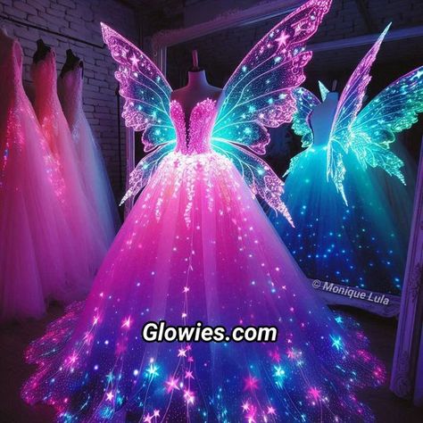 Fairy Custom Dress To Impress, Glow Fairy, Monique Lula, Wing Dress, Fairy Cosplay, Wings Dress, Amazing Dresses, Custom Dress, Fairy Wings