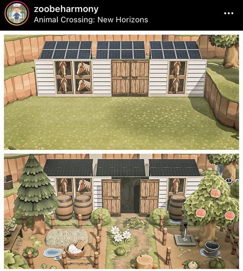 Acnh Shops Designs, Shopping Area Acnh, Acnh Farm Area, Animal Crossing Shopping Area Ideas, Acnh Farmcore Codes, Acnh Shopping Area Ideas, Animal Crossing Shopping Area, Acnh Viking, Acnh Moodboard