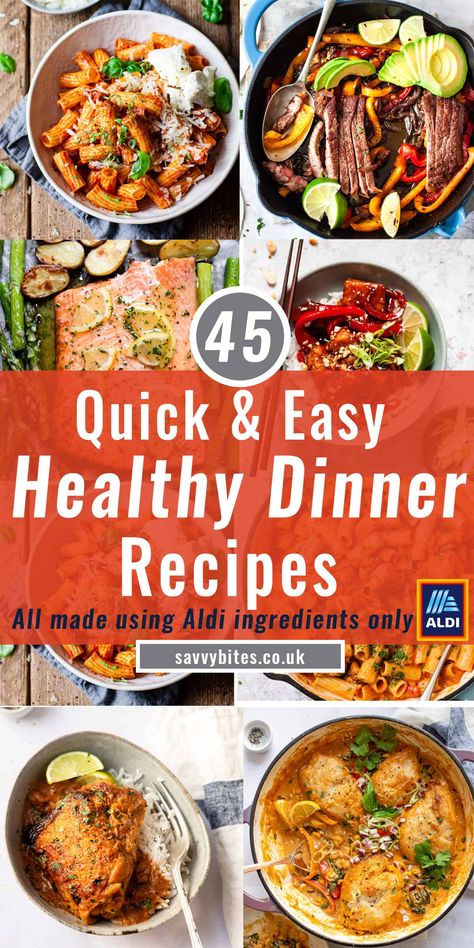 Midweek Meals Families, Aldi Dinner Ideas, Quick Dinner Recipes Healthy, Lean Meats, Easy Healthy Dinner Recipes, Quick Healthy Dinner, Easy Healthy Dinner, Cheap Healthy Meals, Midweek Meals