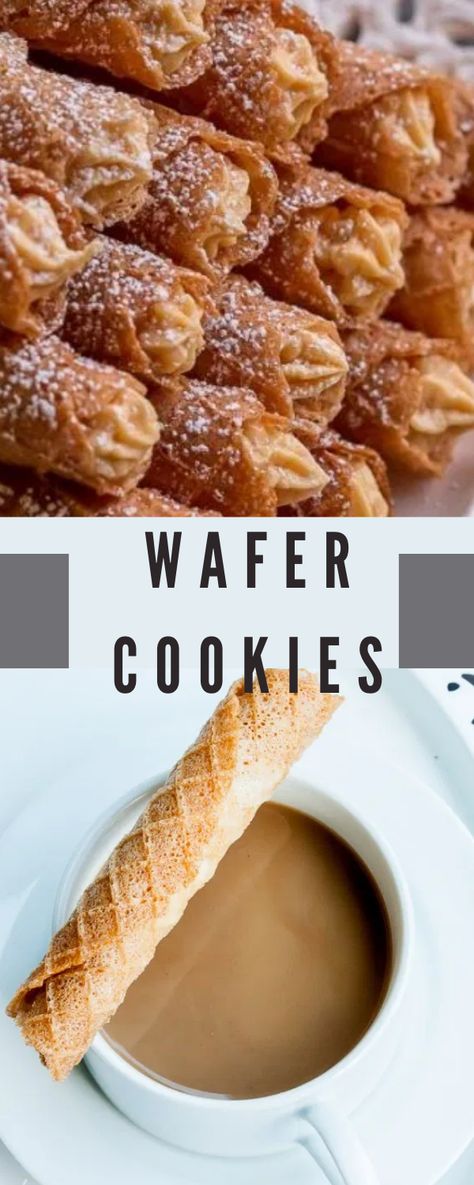 Trubochki Recipe, Pizelle Recipe, Types Of Pastries, Wafer Cookie Recipe, High Tea Sandwiches, Homemade Buttercream, Chocolate Wafer Cookies, Vegan Waffles, Dessert Cookies