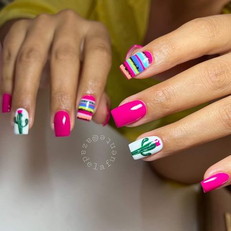 Baby Quesadilla, Septiembre Nails, Mexican Nails, Flare Nails, Acrylic Nails Designs, September Nails, Nails Cute, Trendy Nail Art Designs, Gelish Nails