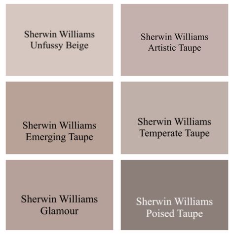 Makeup Studio Paint Color, Poised Taupe Color Scheme, Sherwin Williams Artistic Taupe, Sw Angora, Artistic Taupe Sherwin Williams, Taupe Office Walls, Taupe Bedroom Colour Schemes, Sherwin Williams Taupe, Taupe Color Schemes