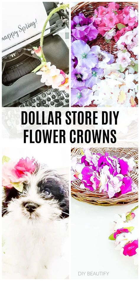 Party Crowns Diy, Flower Wreath Headpiece, How To Make Floral Headbands, Princess Flower Crown, Diy Flower Headpiece Costume, Flower Headdress Diy How To Make, How To Make Flower Head Crowns, Hair Wreaths Diy Floral Crowns, Diy Fake Flower Crown