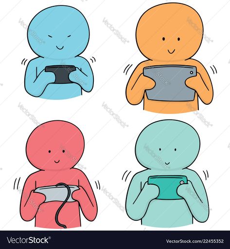 Playing Games Drawing Reference, Chibi Playing Video Games, Playing Video Games Pose Reference, Playing Video Games Drawing Reference, Playing Games Drawing, Video Game Drawings, Game Illustration, Playing Video Games, Style Tips