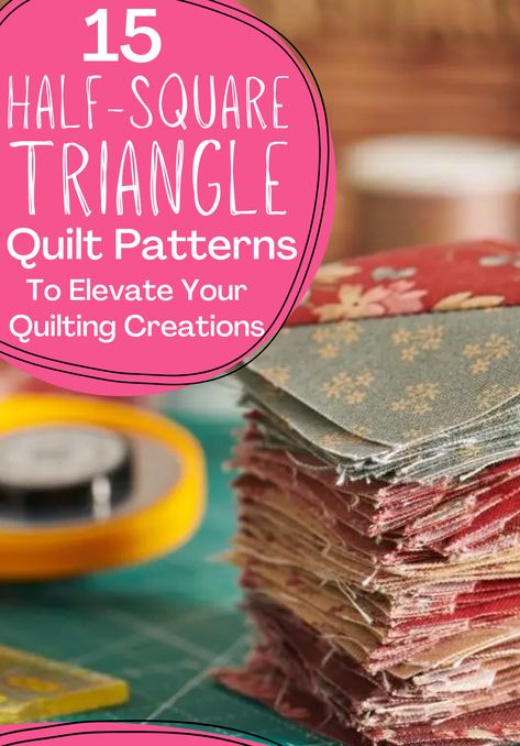 Half Square Triangle Quilt Patterns for Creative Designs Half Square Quilt Patterns Free, Quilt Patterns With Triangles, Quilt Patterns Using Half Square Triangles, How To Make Half Square Triangles, Best Quilt Patterns, Scrappy Half Square Triangle Quilts, Half Square Triangle Quilts Pattern Free, Large Print Quilt Patterns, Hst Quilt Patterns Layout