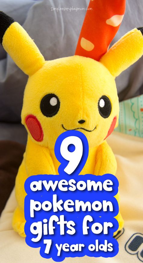 Have a little Pokemon fan in your life but don't know what to get them? Find some of the best Pokemon gift ideas specific to 7 year olds! Both boys and girls will love these ideas! Click through to see them all now. Pokemon Gift Wrapping Ideas, Pokémon Gift Ideas, Gifts For 7 Year Boy, Pokemon Gifts Kids, Pokémon Birthday Ideas, Pokemon Gift Ideas, Pokémon Gifts, Pokémon Toys, Bday Pictures